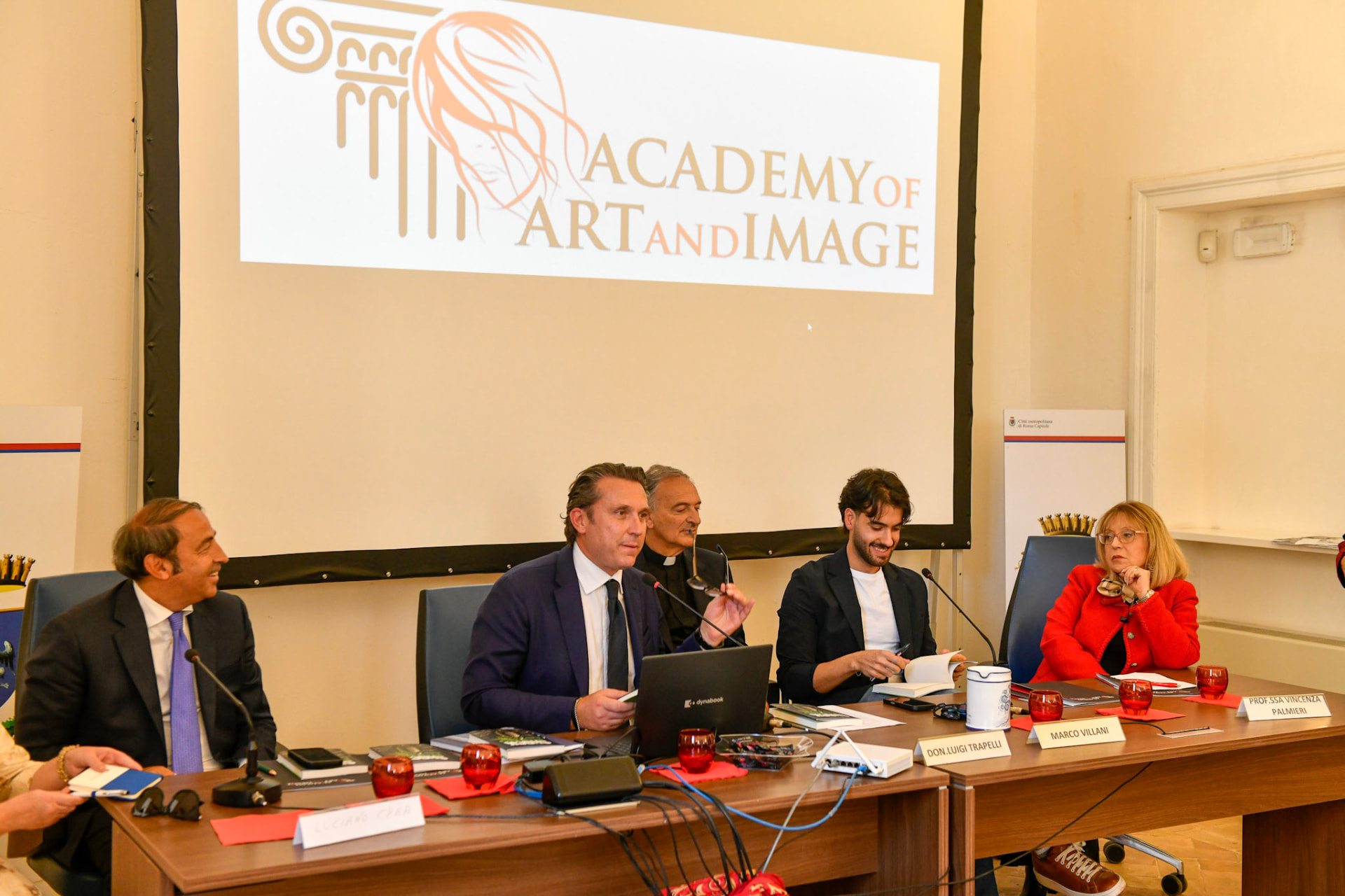 I relatori durante l'incontro a Villa Altieri